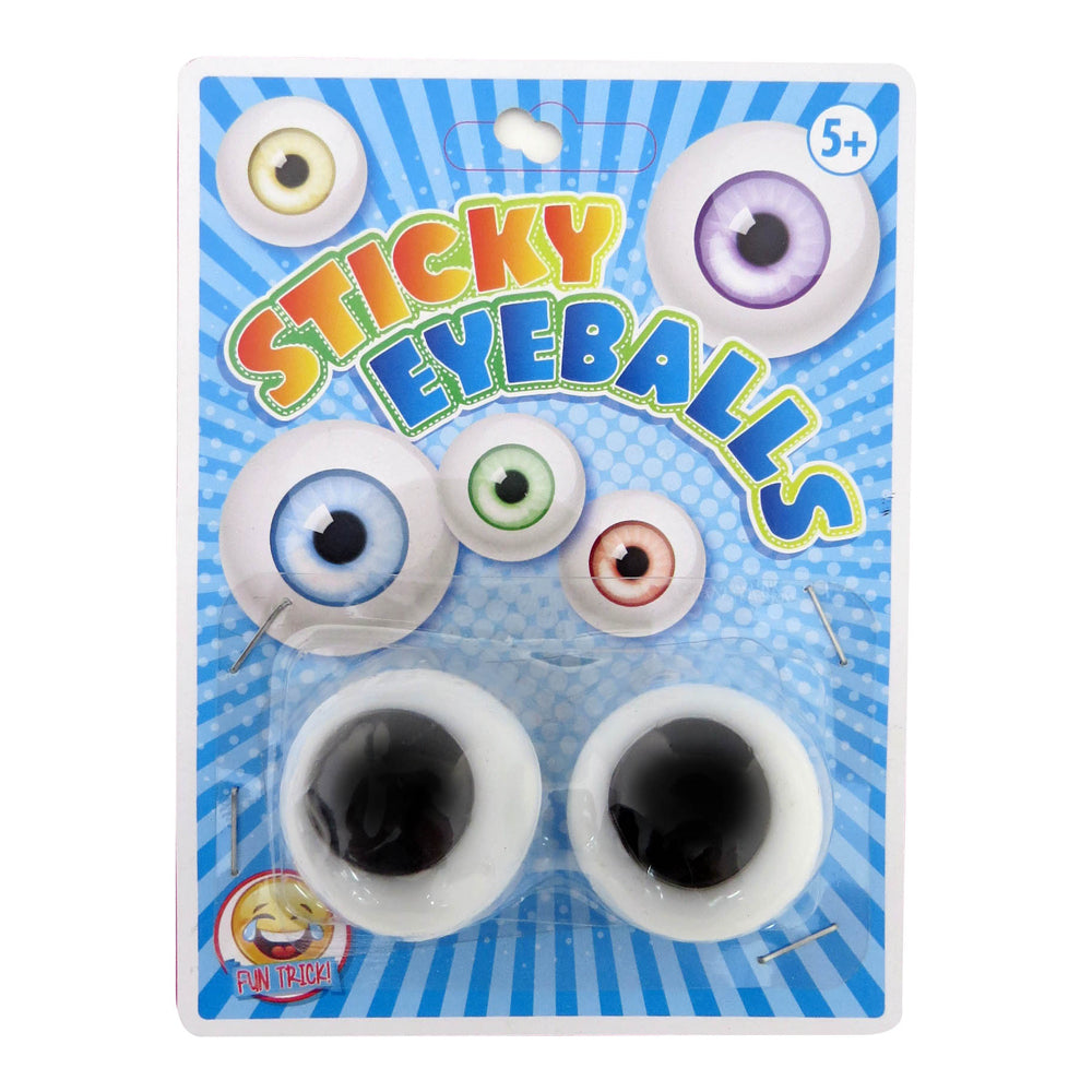 Unbranded Sticky Eyeballs Fun Trick Funny Gag Novelty Spooky Children's Play Toy 5y+ (2 Pieces)