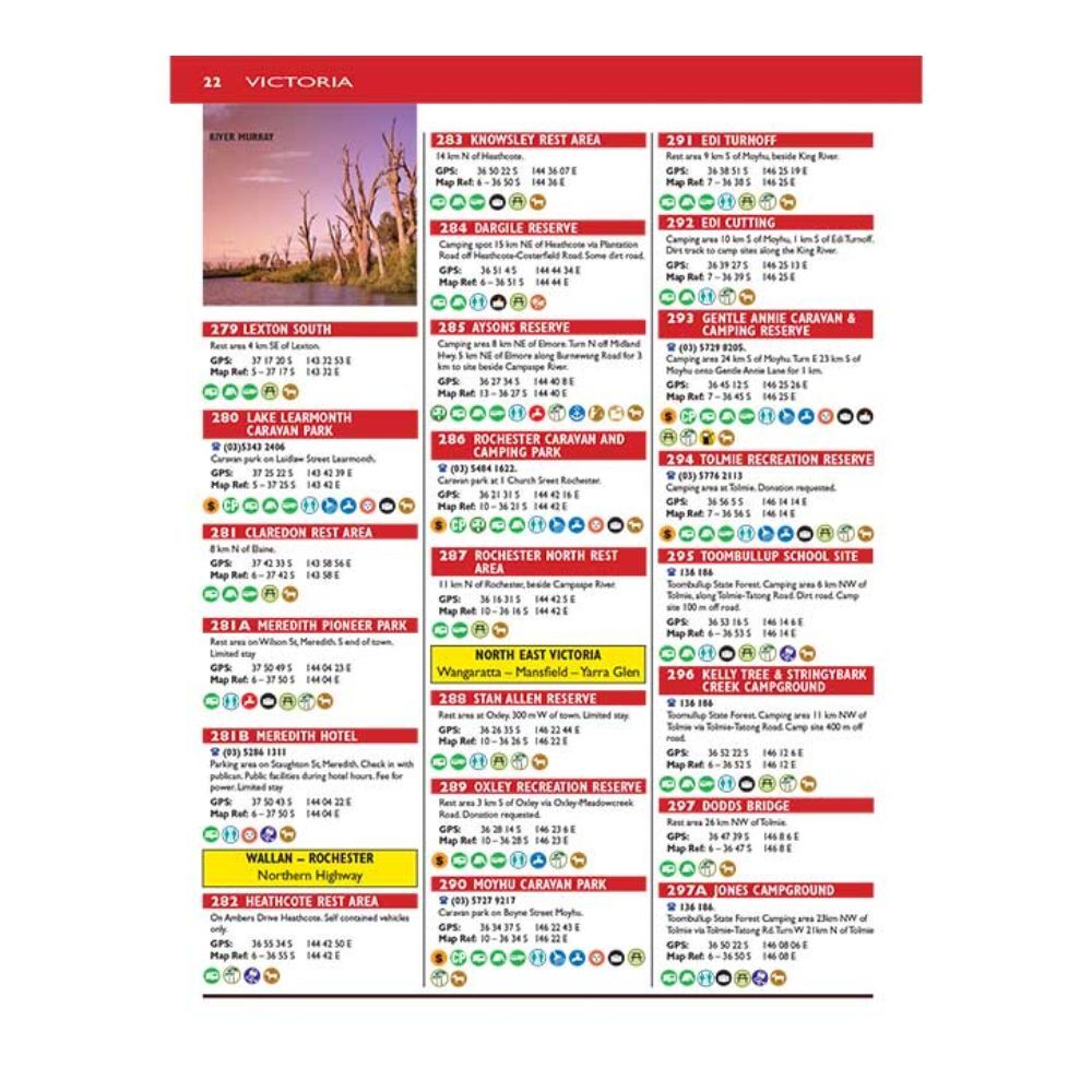 Make Trax Free Camps 3 Australia w/ Locations Flexi Camping Book 30x23.5cm — image 2