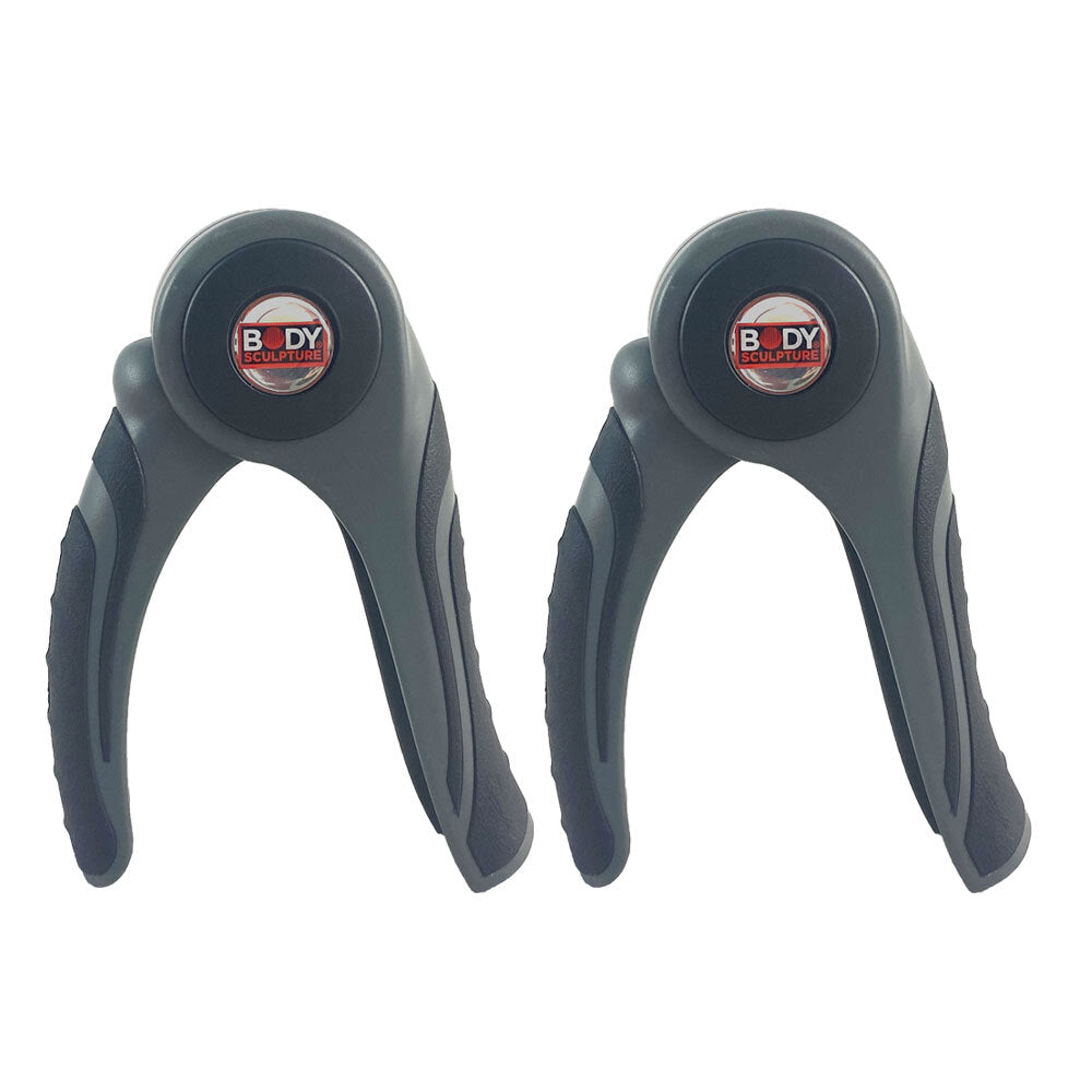 Body Sculpture Hand Palm Finger Home Muscle Portable Gym Training Grip Black (2 Pieces)