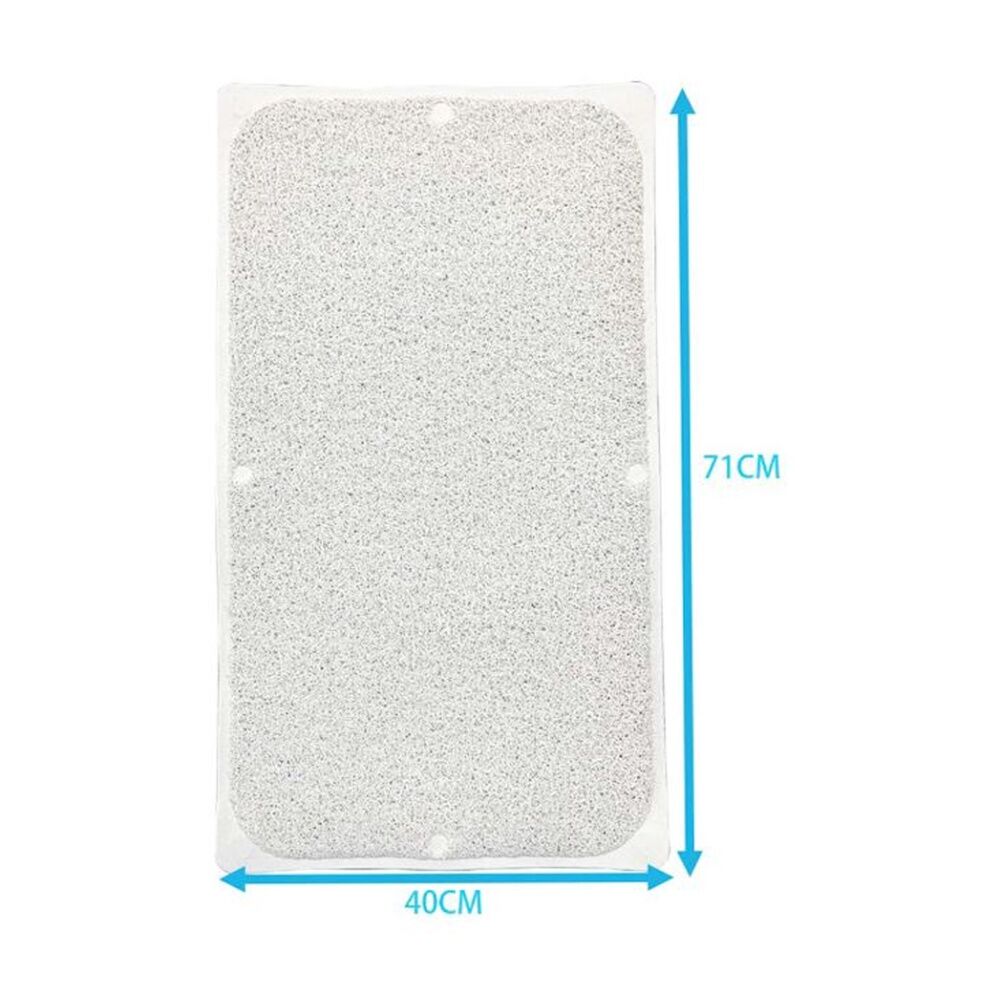 Homebrite Anti Slip Hydro Shower Mat w/8 Suction Points 40x71cm White (4 Pack) — image 4