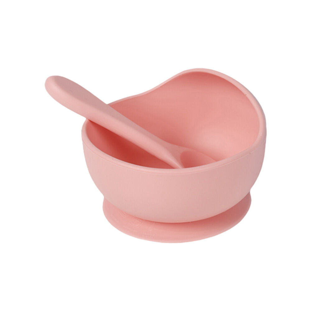 Cuddle Bug Baby Feeding Silicone Suction Lip Bowl & Spoon 12x8cm 2 Assorted — image 2
