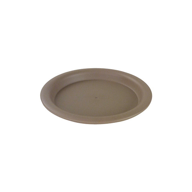 Homeleisure Balconia Round Indoor/Outdoor Plant Saucer for 25cm Pot Taupe