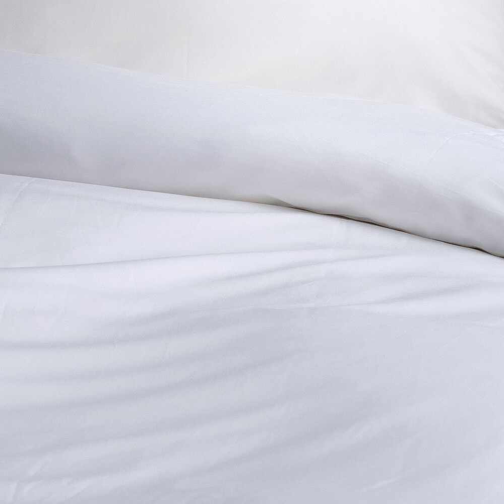 Canningvale Alessia White Queen Bed Quilt Cover Set Bamboo Cotton Home Bedding — image 2