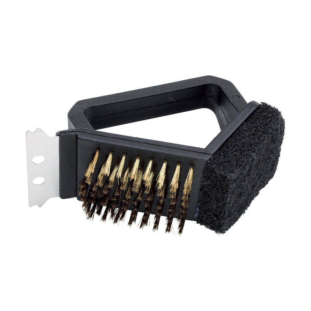 Wiltshire Bar-B Hand 3-In-1 Brass Bristle Barbeque Grill Cleaning Brush