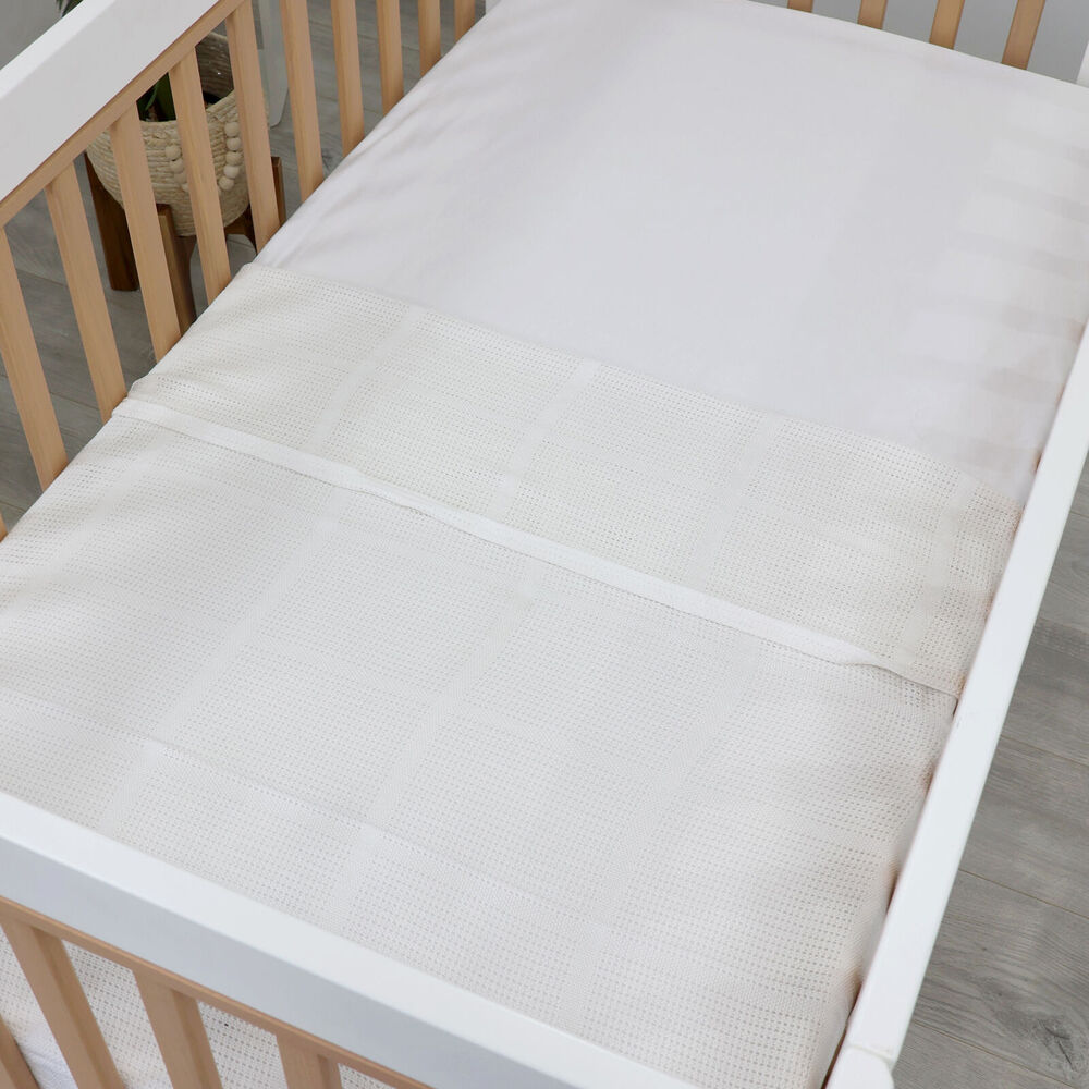 Bubba Blue Bamboo Cot Size Cellular Baby/Newborn/Infant Blanket Bedding — image 4