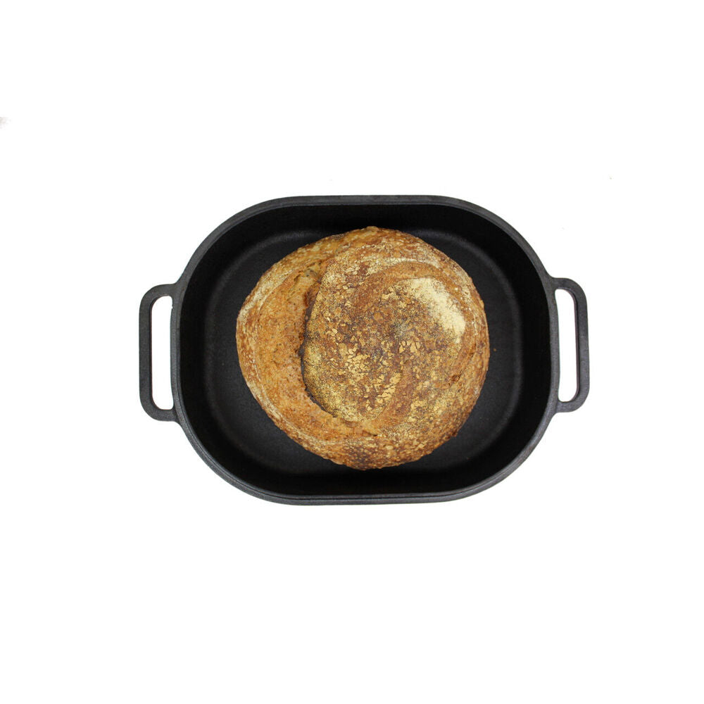 Brunswick Bakers Pre-seasoned Cast Iron Bread/Loaf Baking Pan 39x26cm Black — image 7