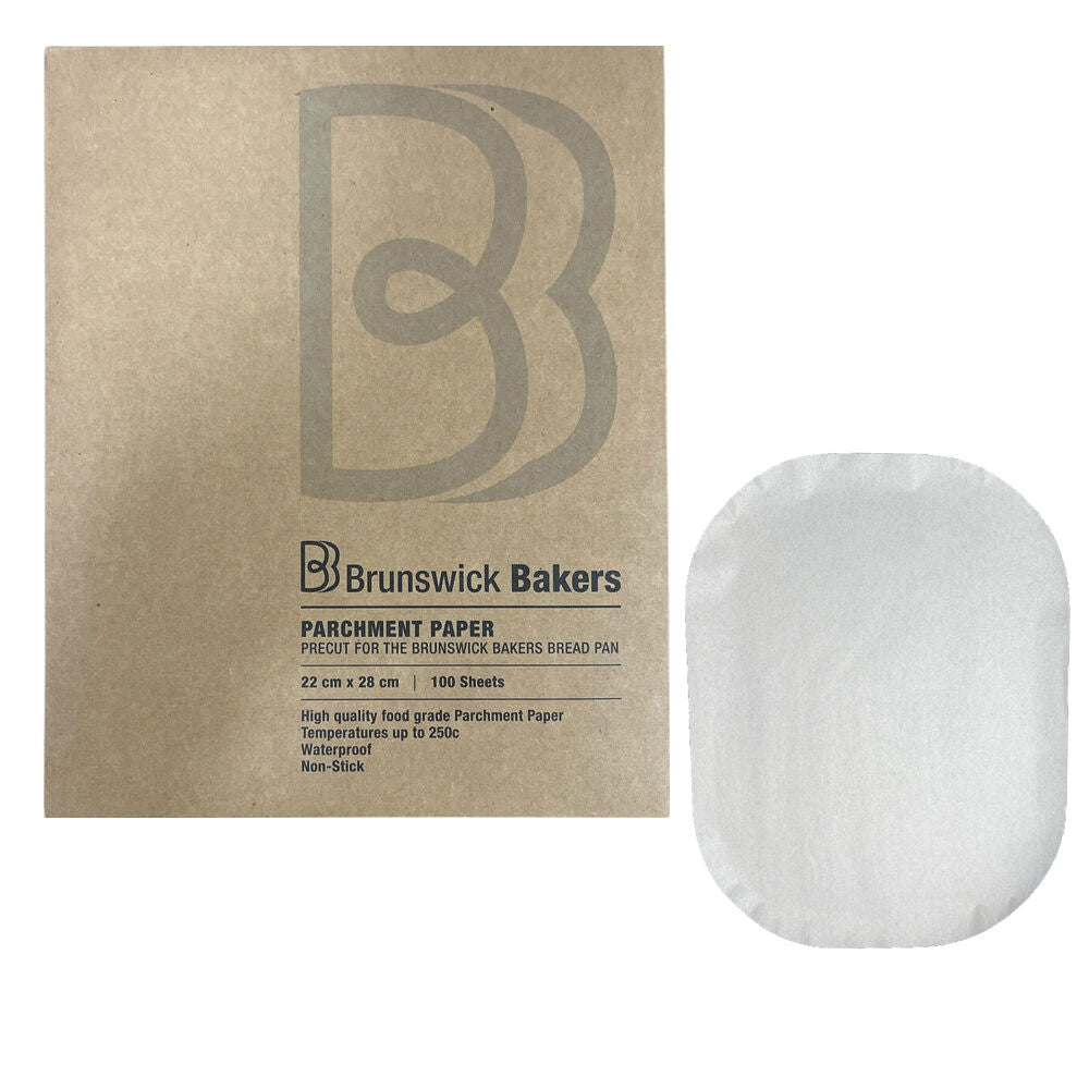 Brunswick Bakers Non-Stick Parchment Paper 100 sheets Waterproof 22x28cm