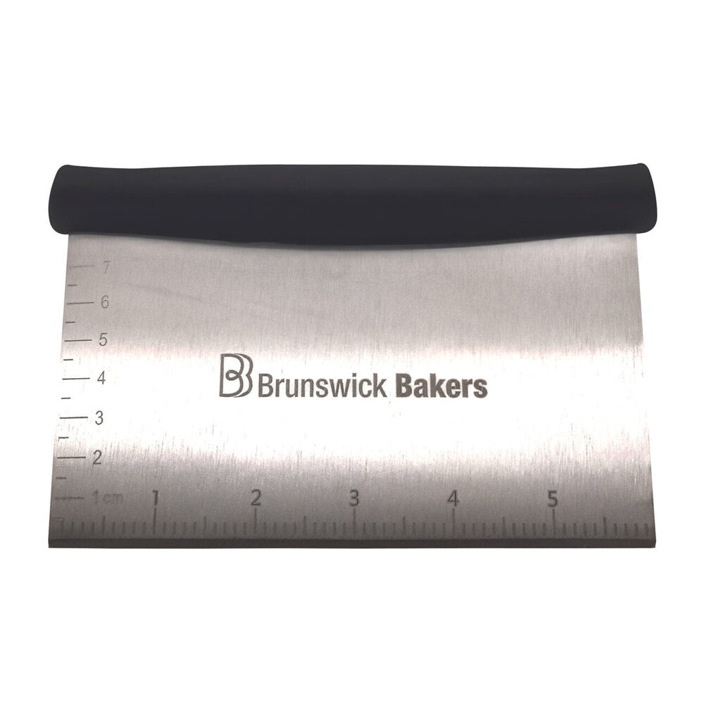 Brunswick Bakers Stainless Steel Dough Scraper w/ Handle 16x10cm Baking Tool