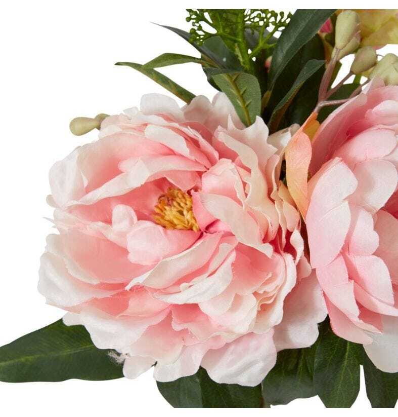 E Style 33cm Plastic Peony Sophia Bouquet Artifical Faux Flower Decor Pink — image 2