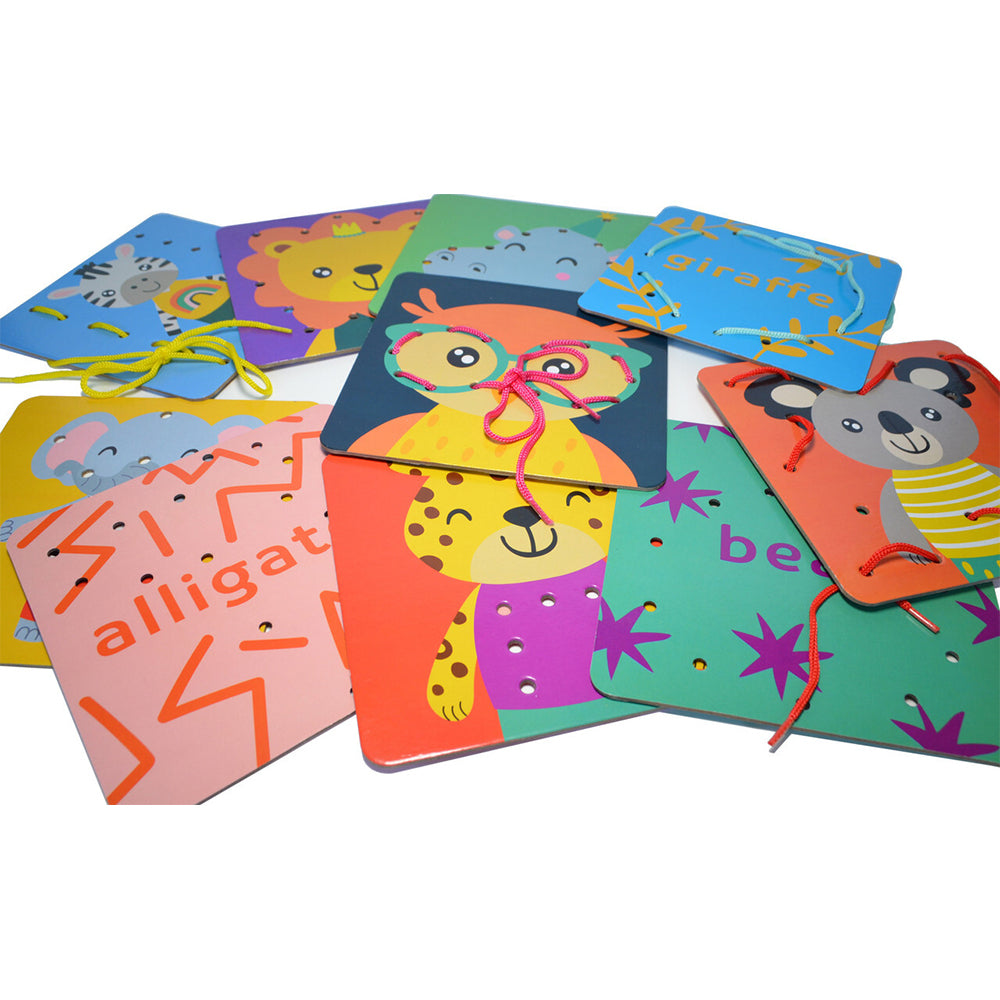 Buddy & Barney Lacing Picture Cards Kids/Children Educational Learning Toy 3y+ — image 2