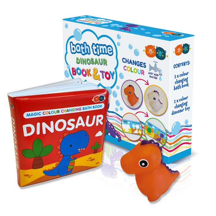 Buddy & Barney Magic Colour Changing Bath Book & Toy Dinosaur Kids Fun Play 1y+ — image 3
