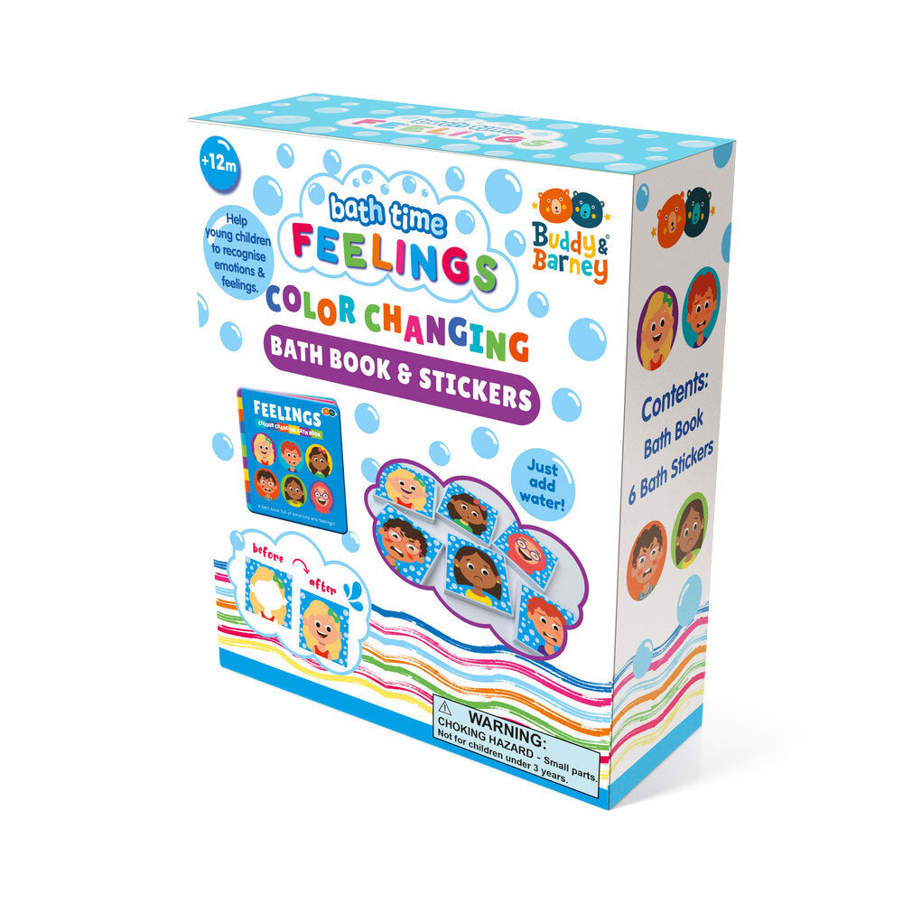 Buddy & Barney Colour Changing Kids/Childrens Bath Book & Stickers - Feelings 1+ — image 2