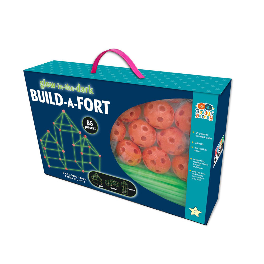 Buddy & Barney Glow Build a Fort Kids/Children Building Activity Toy 5y+