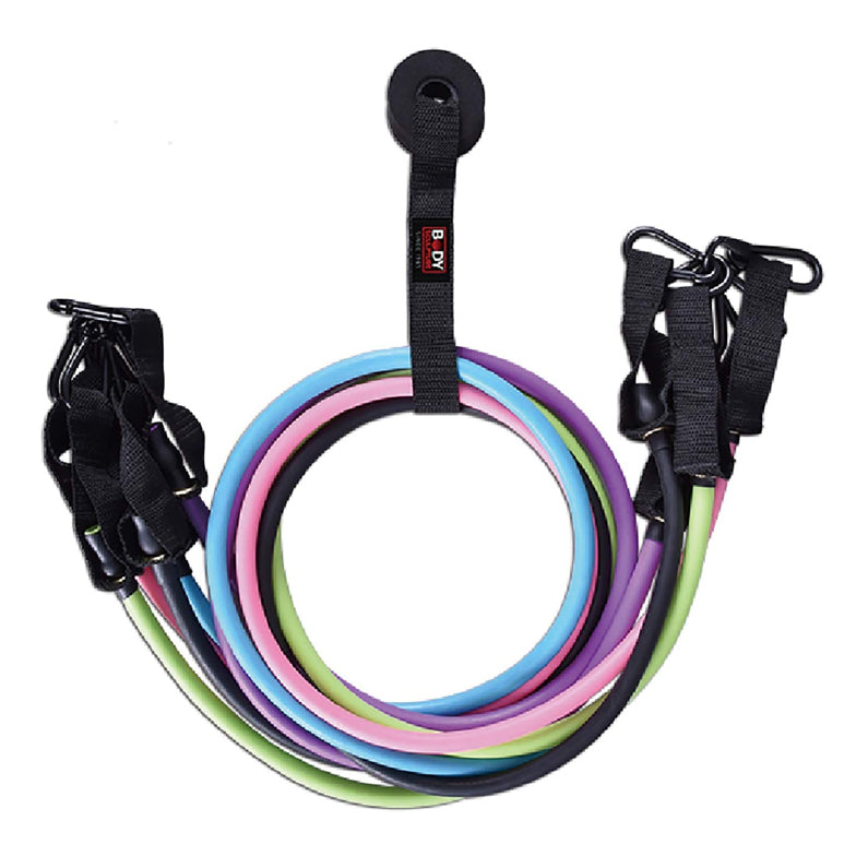 Body Sculpture Multi Resistance Gym Training Kit w/Cords/Wraps/Handle/Anchor/Bag — image 2