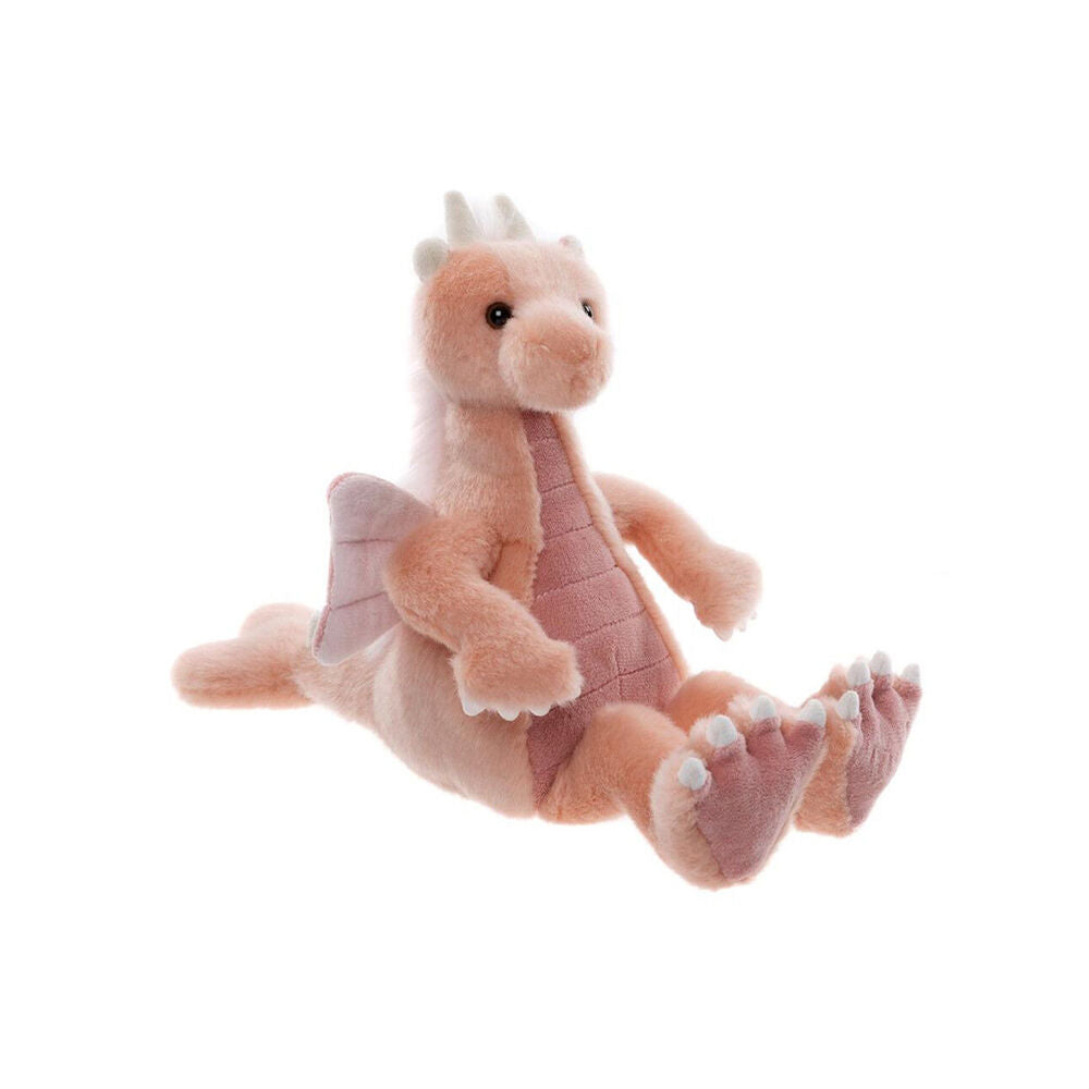 Charlie Bears 18M+ Pink Hearts Kids Plush Dragon Toy Bearhouse Range