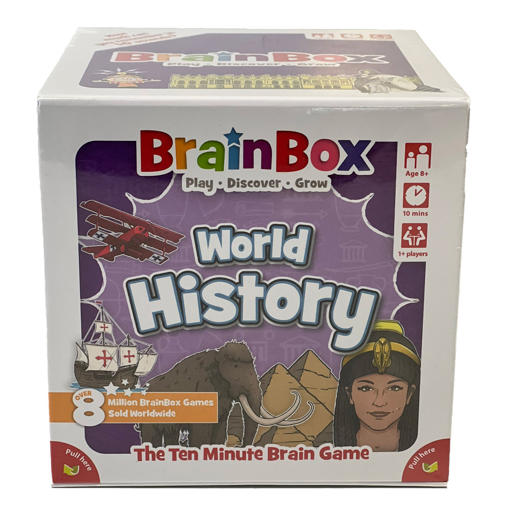 Brainbox World History Educational Fun Brain Skill Memory Card Game Kids 8y+