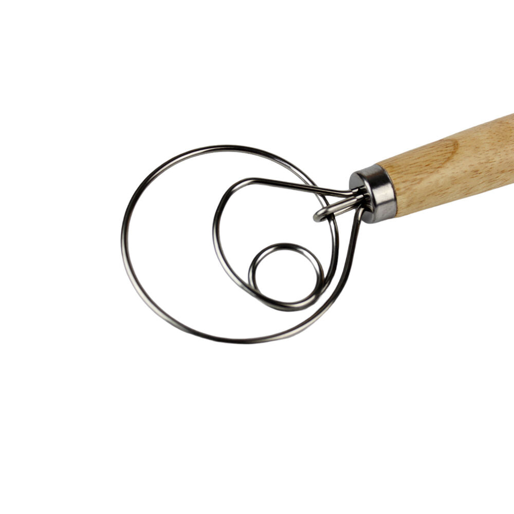 Brunswick Bakers Danish Whisk w/ Wooden Handle Bakeware Utensil 34x8cm — image 2