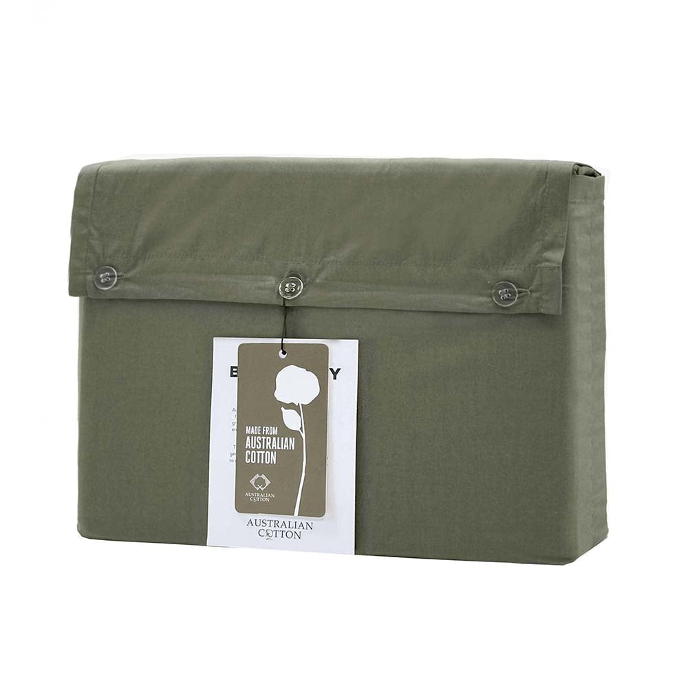 Bambury Pinnacle Sheet Set Moss Bedding w/Pillowcase Cotton — image 2