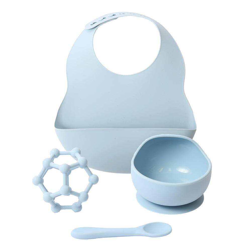 Splosh Baby 48x43cm Silicone Dinner Set Gift Boxed - Blue