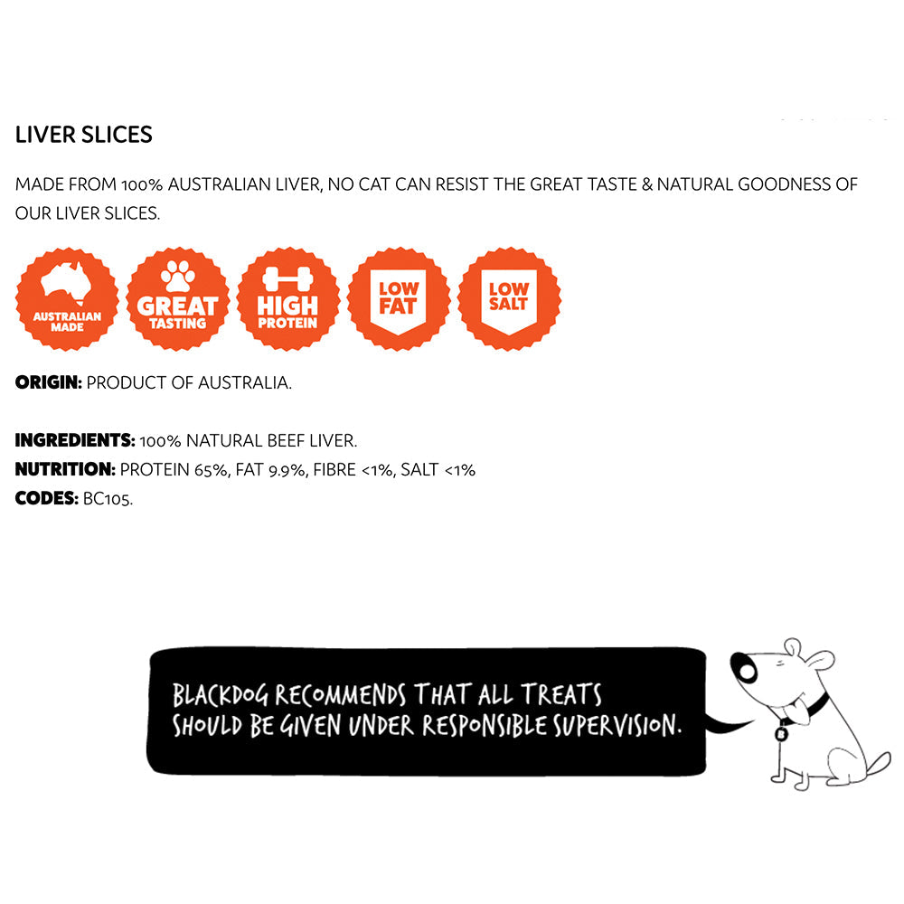 Blackcat Liver Slices 45g Cat/Pet Healthy Treats/Food/Meal/Snack Reward Bag — image 3