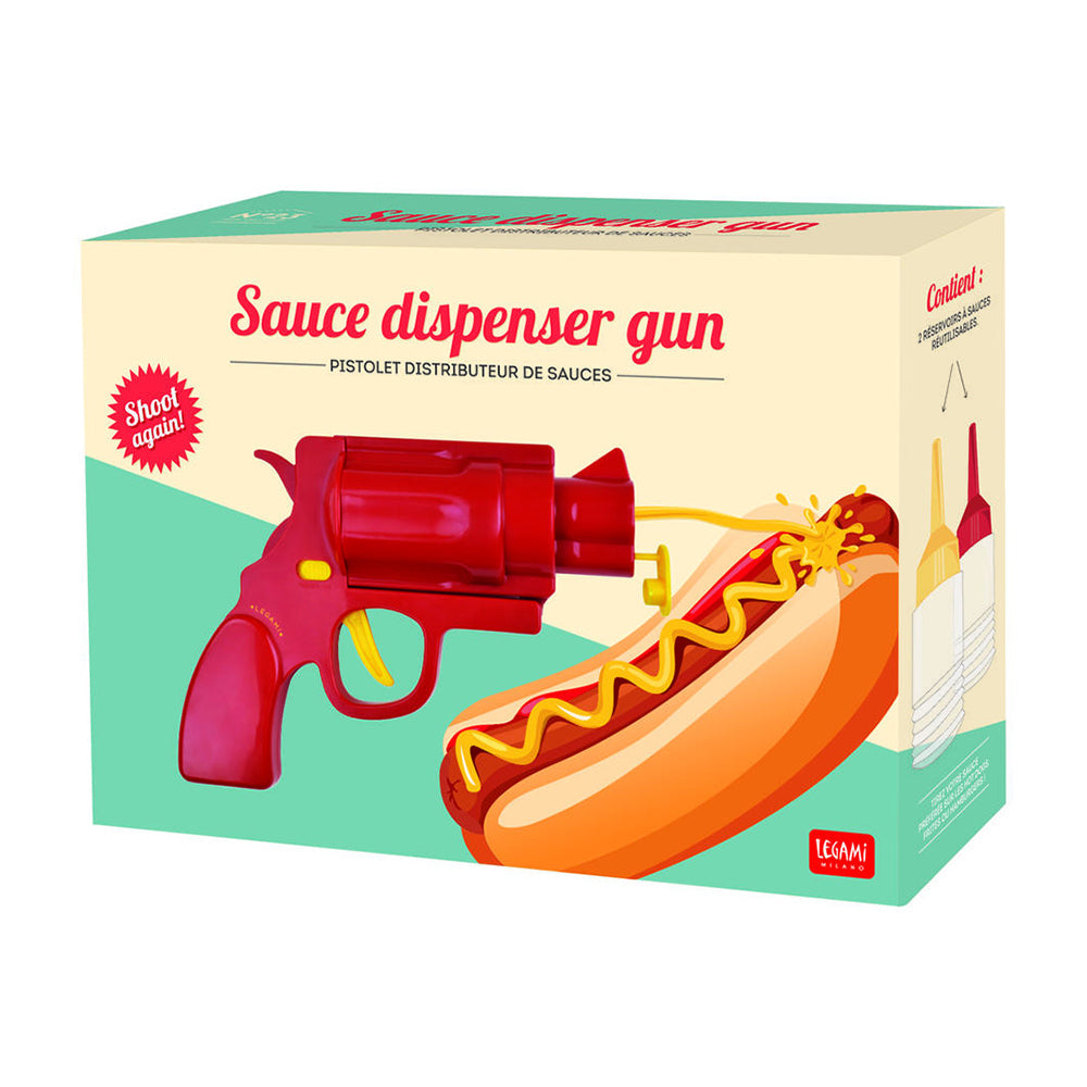 Legami BBQ Sauce/Condiment Pistol Shooting Gun Dispenser w/Sauce Bottles 22cm — image 2