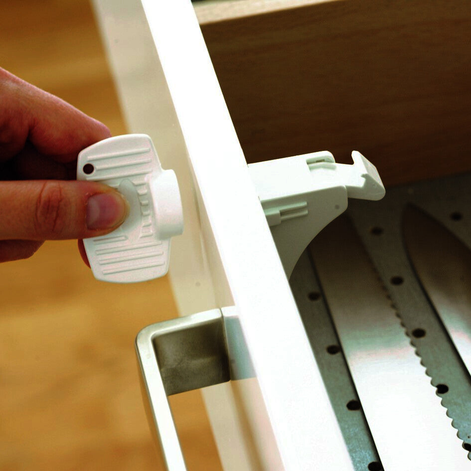 Babydan Magnetic Lock Baby/Kids Safety Protection For Drawer & Cupboard White — image 4