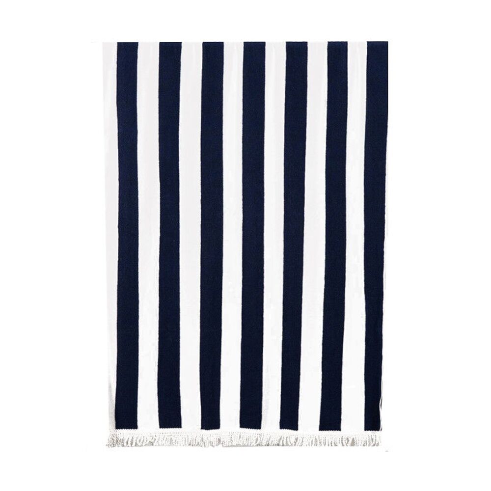 Canningvale 100x180cm Extra Large Cabana Grande Terry Beach Towel Navy