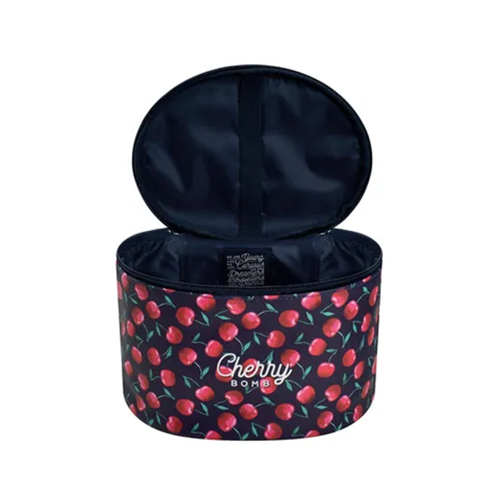 Legami Beauty Case Makeup/Toiletry Bag Carry Pouch w/ Handle Cherry Bomb