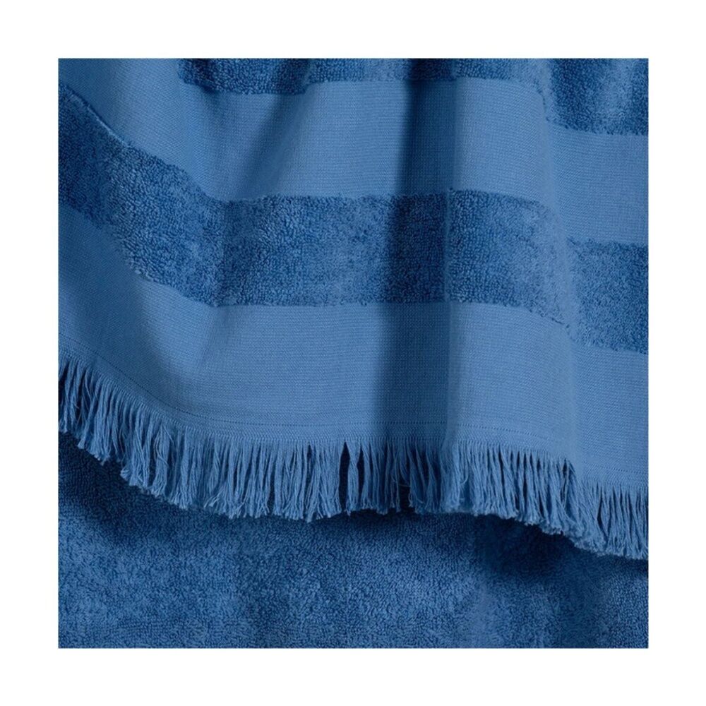 Canningvale Capresi Kids/Childrens Hooded Beach Towel Blue Stripe 3Y+ (2 Pack) — image 3