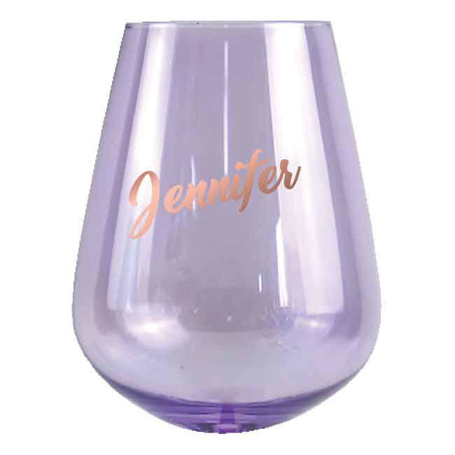 LMD Jennifer Stemless 13cm/600ml Wine Glass Cocktail Party Drinking Tumbler Set (2 Pieces)