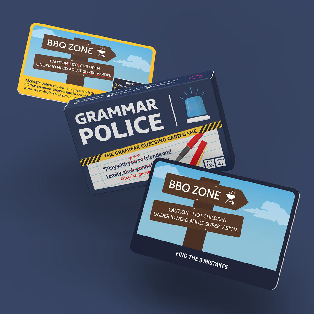 Bubblegum Stuff Grammar Police Guessing Card Game Family Party Play 12y+ (55 Pieces) — image 2