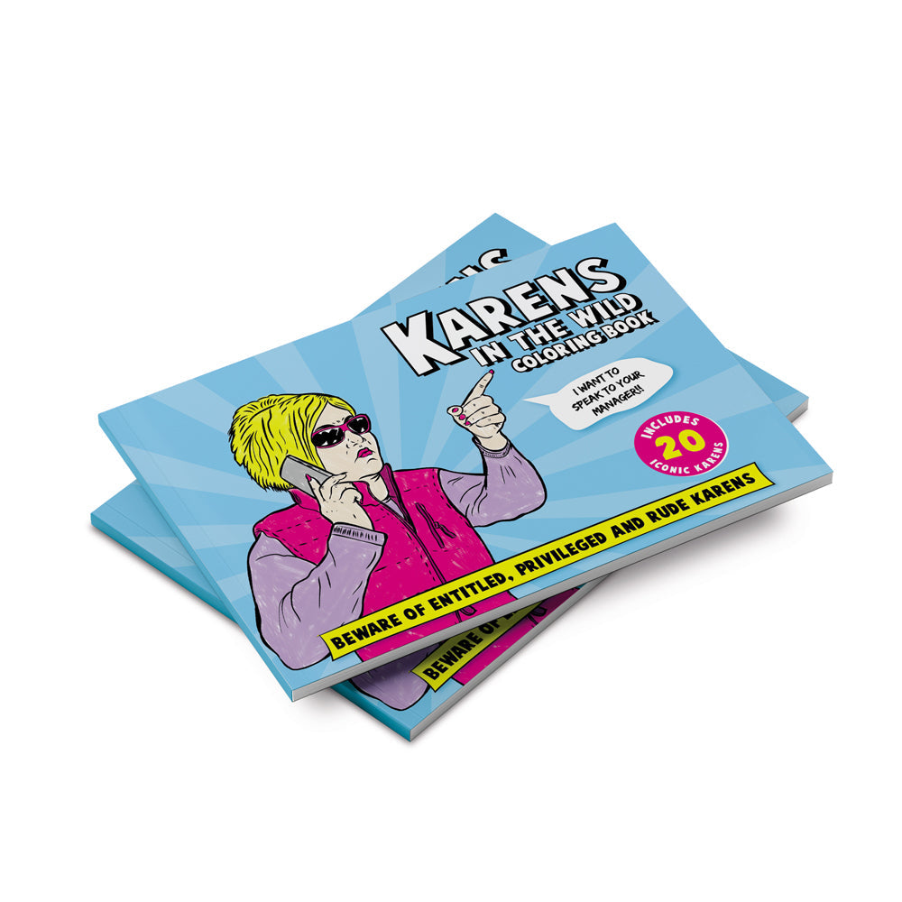 Bubblegum Stuff Karens in the Wild Colouring Book Adult Relaxing Art Activity