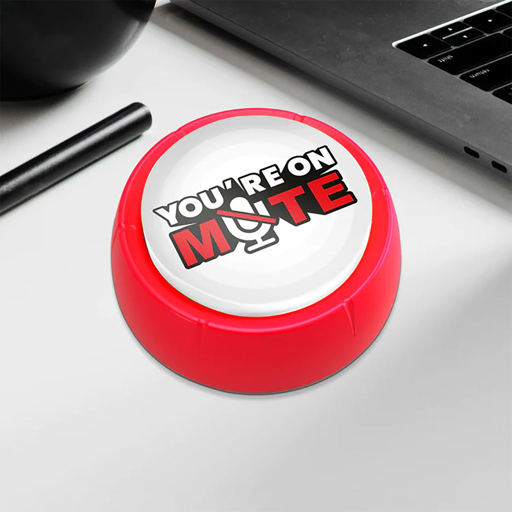 Bubblegum Stuff 13cm You're on Mute Sound Button Interactive Prank Funny Toy — image 2