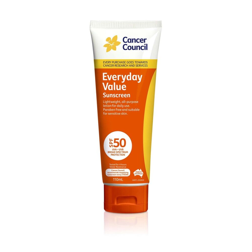 Cancer Council Everyday Value Sunscreen SPF50 Sun Care 110ml Sensitive Skin (6 Pack) — image 2