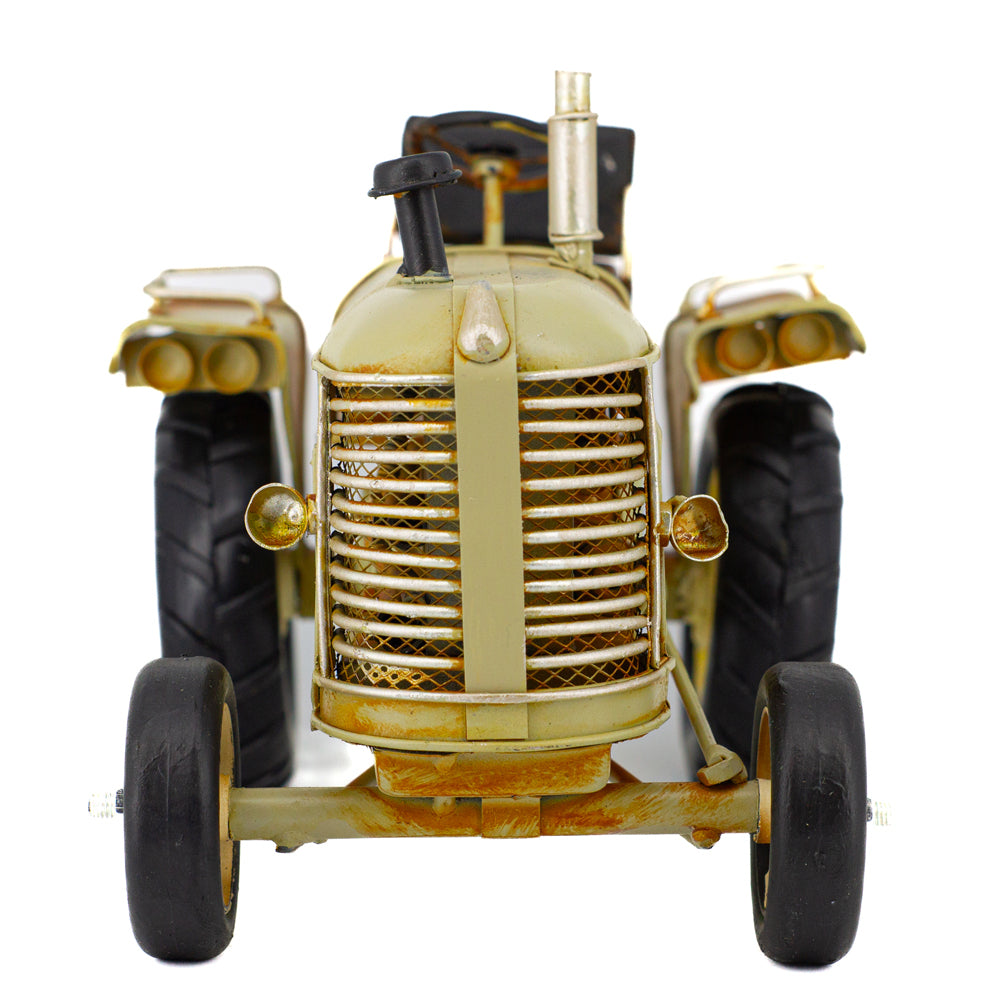 Boyle Metal Olden Days Tractor Ornament Decoration Greige 25x16x15.5cm — image 2