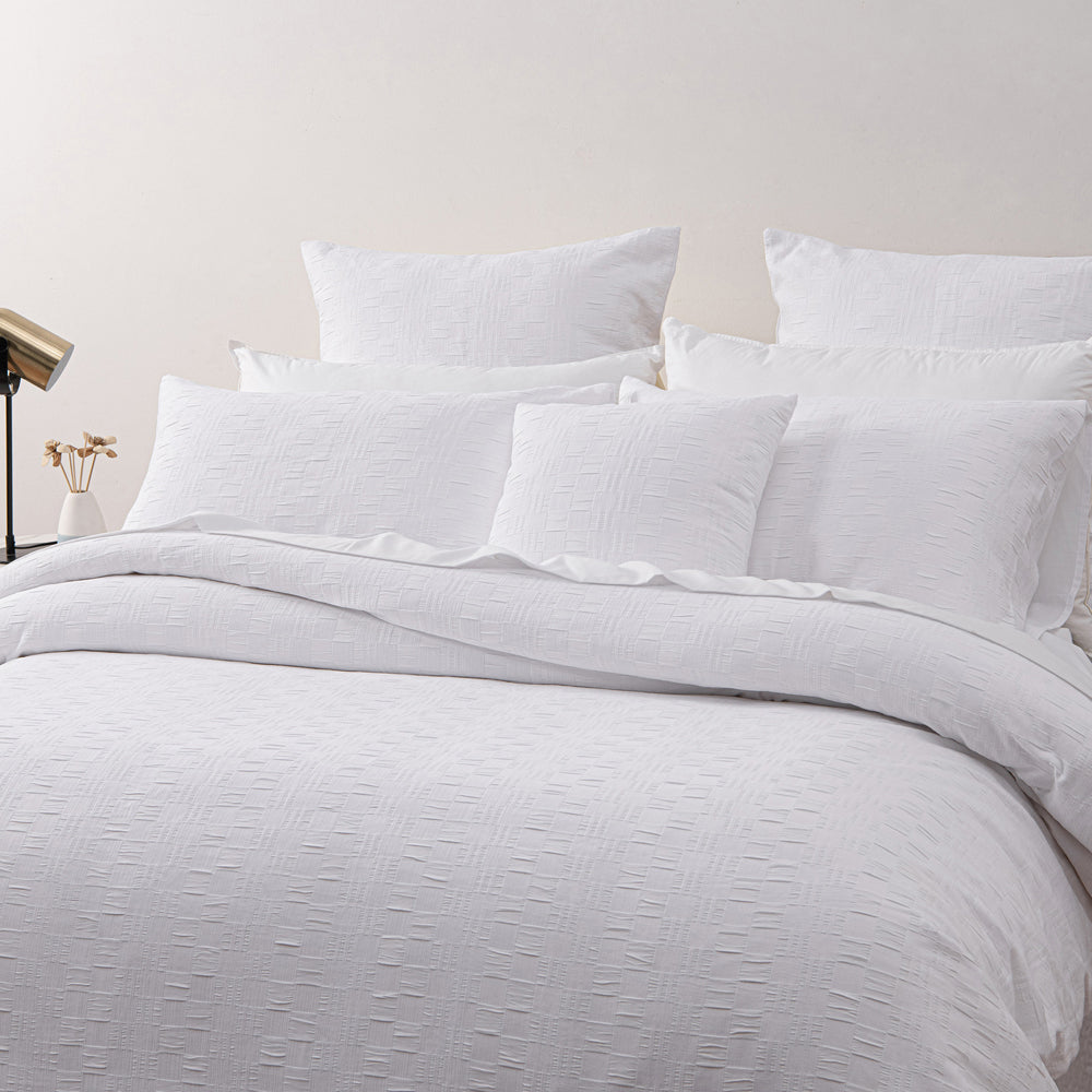 Bianca Cosmo White Chenille Quilt Cover Set — image 2