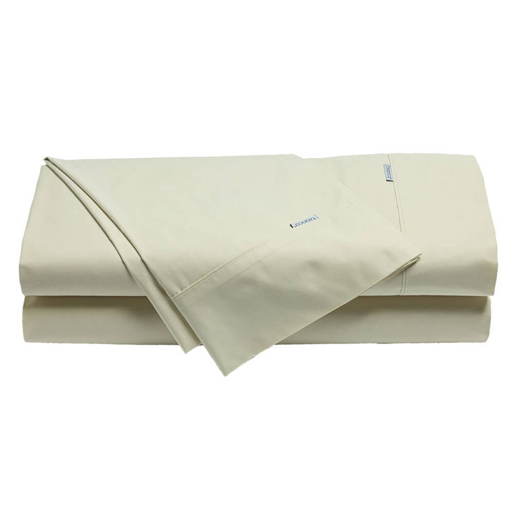 Bianca Heston 300TC Cotton Flat/Fitted Sheet/Pillowcase Stone Split King Bed — image 2