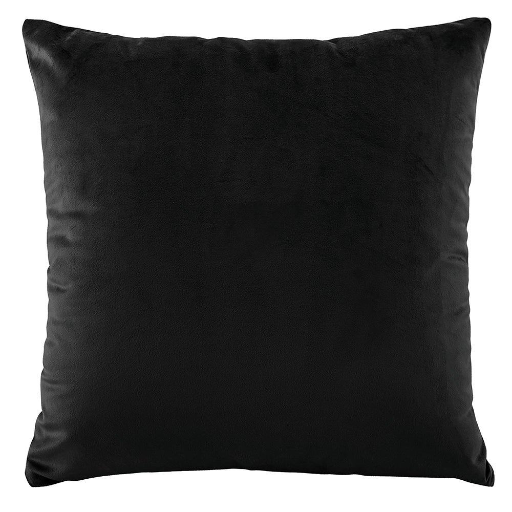 Bianca Vivid Coordinates European Pillowcase 65x65cm Square Pillow Cover — Black