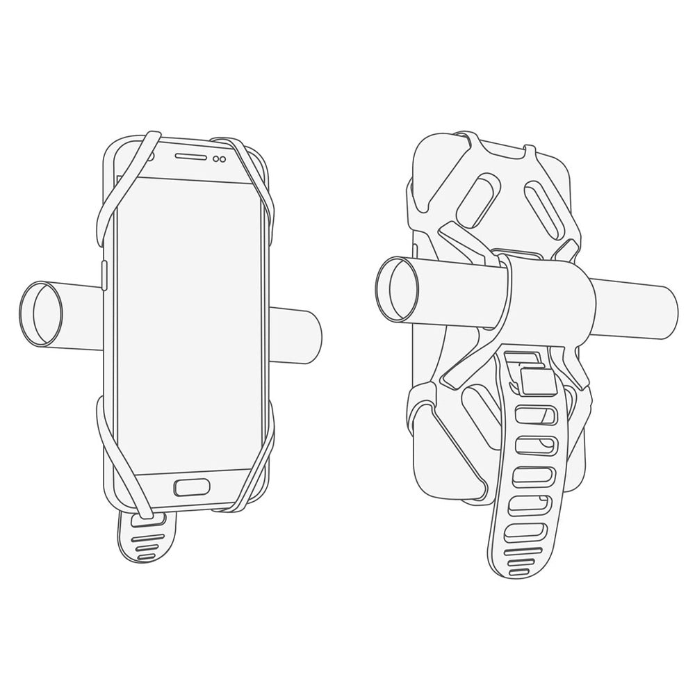 Legami Bike Handlebar Adjustable Silicone Phone Mobile Bicycle Holder/Mount BLK — image 3