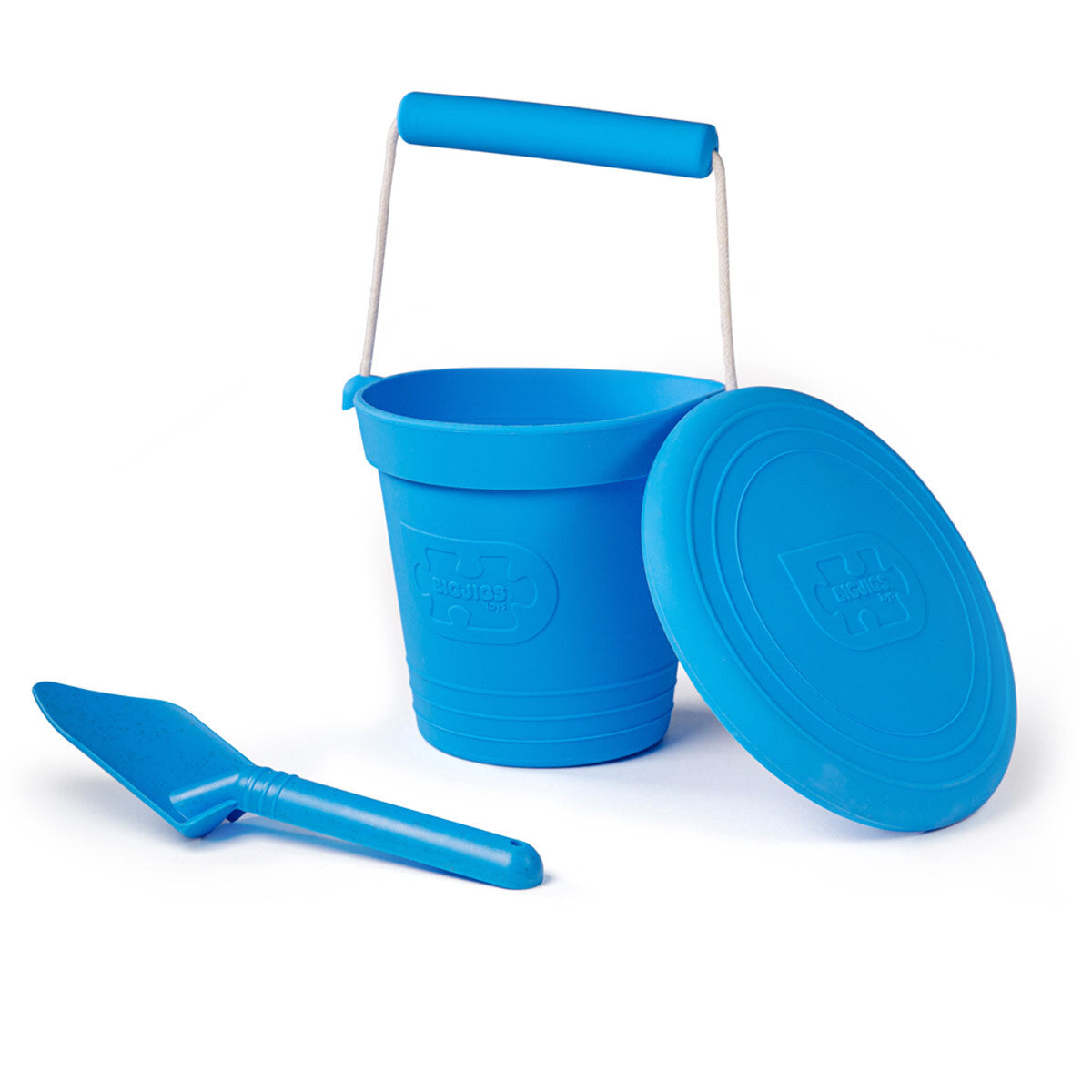 Bigjigs Toys 14cm Activity Bucket Kids/Children Outdoor Play Toy Ocean Blue 18m+ — image 2