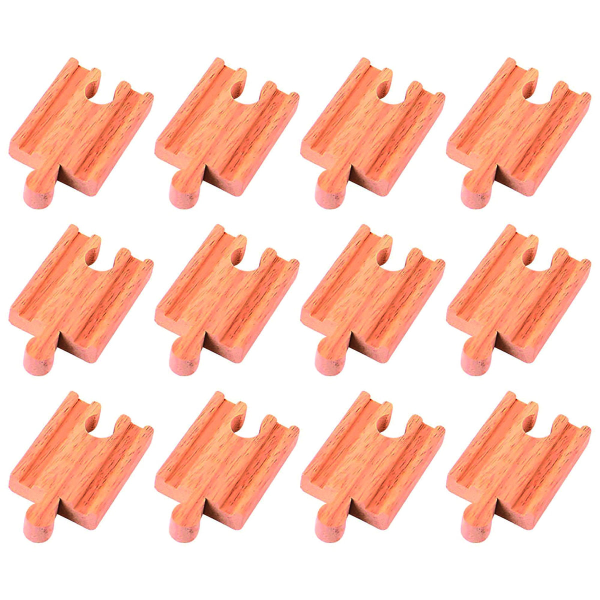 Bigjigs Rail Mini Wooden Railway Tracks 5.5cm Kids Toy 3y+ (8 Pieces) — image 2