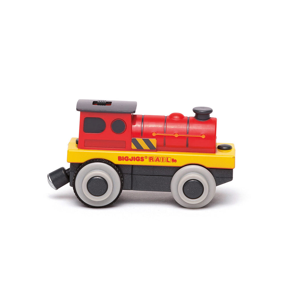 Bigjigs Rail Mighty Red Battery Engine Train Kids/Children Interactive Toy 3y+