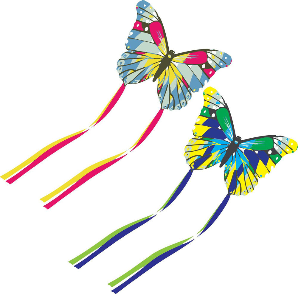 Brookite Mini Butterfly Kite Kids/Children Outdoor Fun Play 40cm Flying Toy (2 Pack)