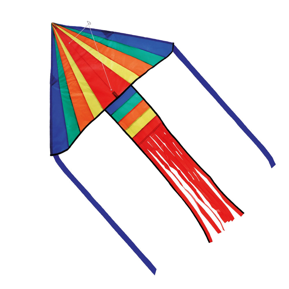 Brookite Regent 151x100cm Single Line Rainbow Delta Kite Kids/Children Outdoor Sports 6y+