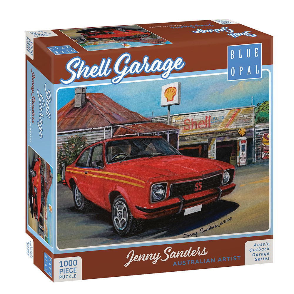 Blue Opal Shell Auto Centre Family Jigsaw Puzzle Interactive Toy 12+ (1000 Pieces)
