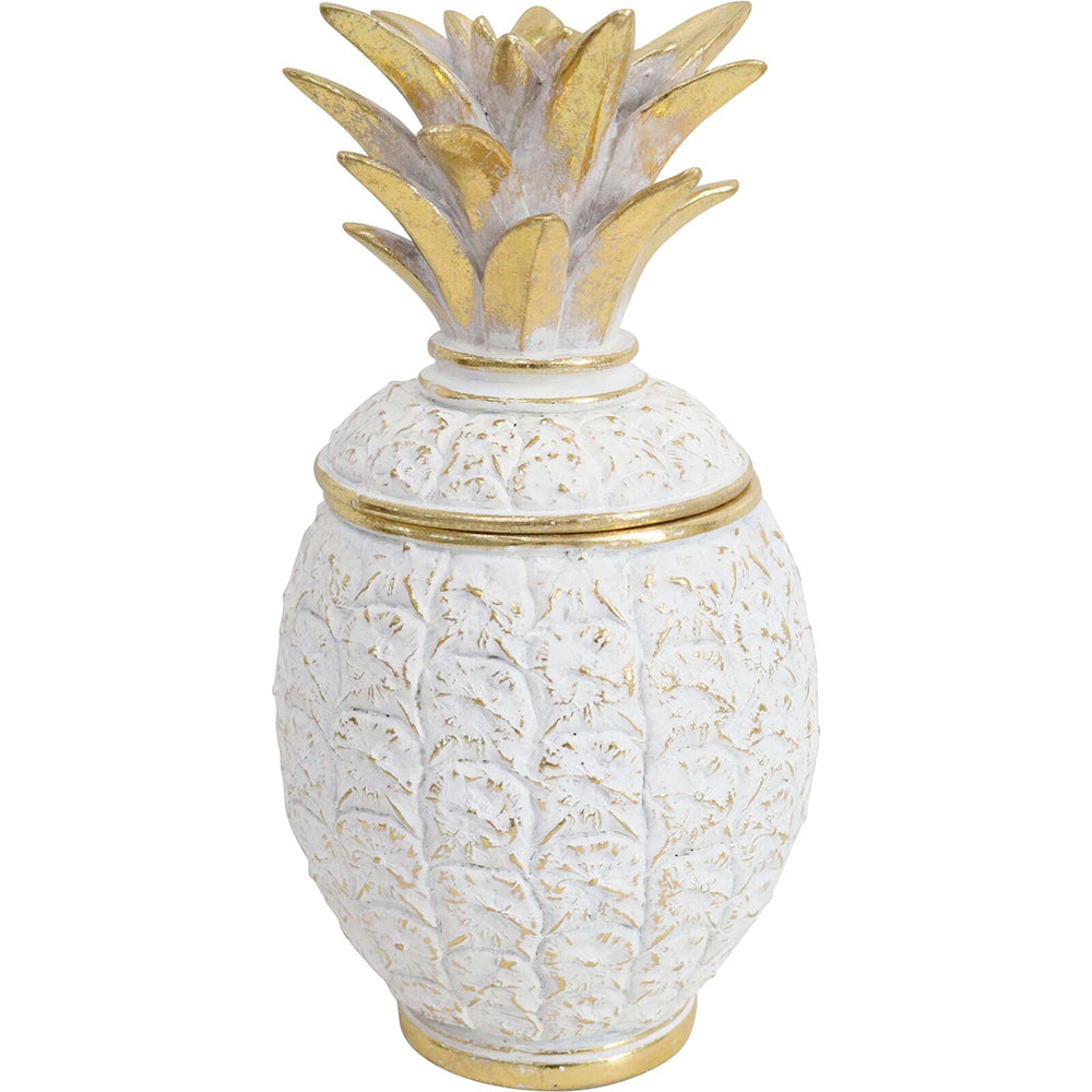 LVD Pineapple Trinket Storage Box Decorative Decor Ornament Statue 11x20.5cm