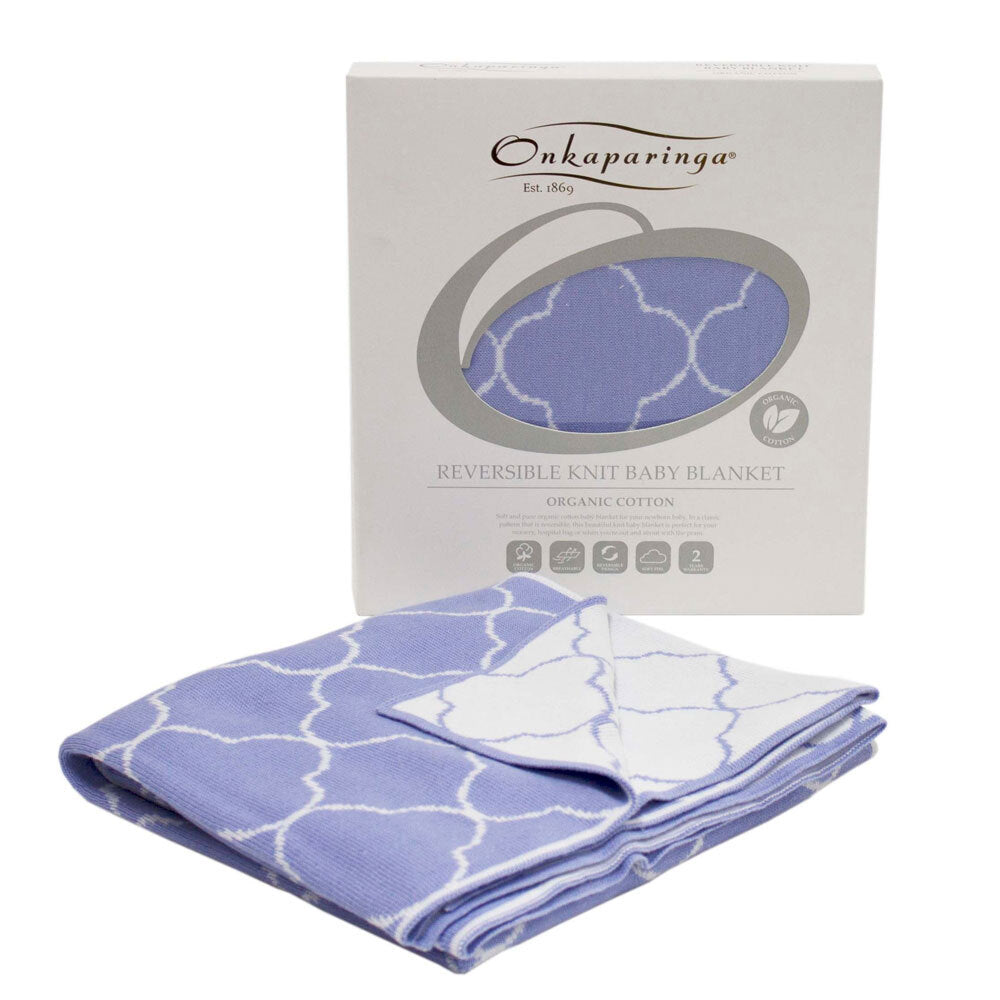 Onkaparinga Reversible Baby Clouds Organic Cotton Blanket Nursery Bedding — image 3