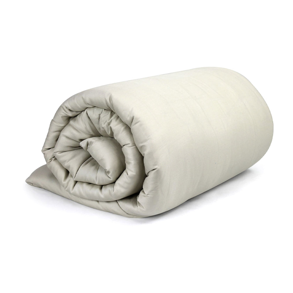 Onkaparinga Family 7kg Cotton 122x183cm Weighted Blanket Home Bedding Oatmeal — image 2