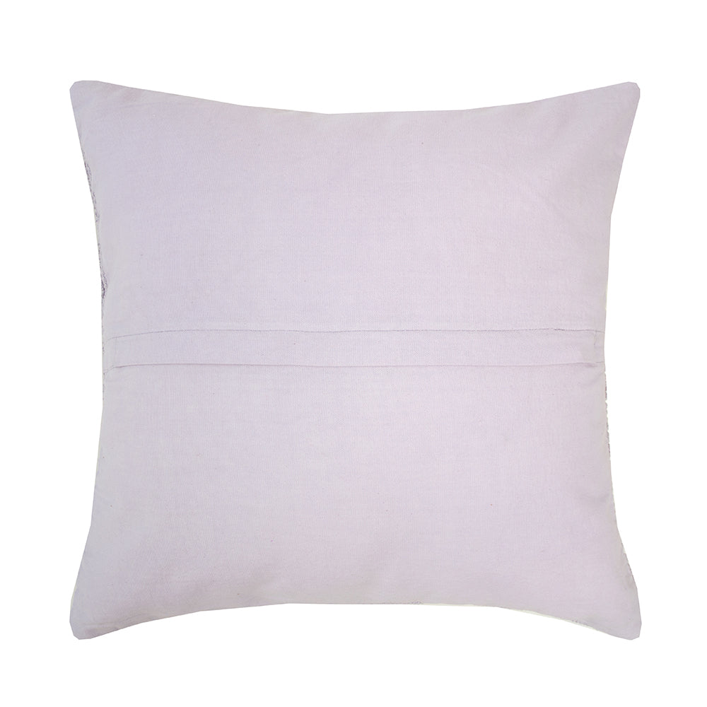 Bambury Cotton Woven Home Decor Decorative Christos Square Cushion Lilac — image 3