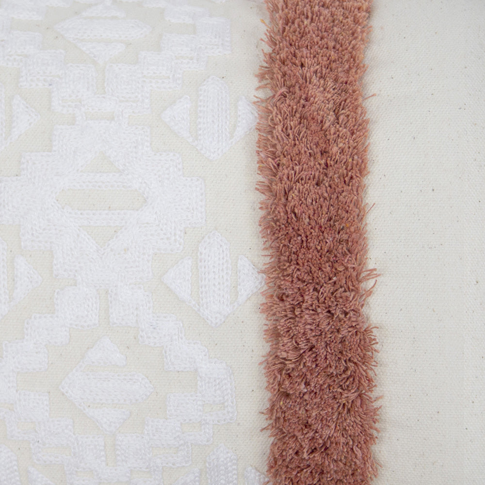 Bambury Cotton Woven Home Decor Decorative Sedona Rectangle Cushion Clay — image 2